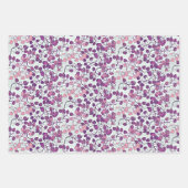 Feuilles de papier d'enveloppement rose + violet F (Devant 3)