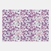 Feuilles de papier d'enveloppement rose + violet F (Devant)