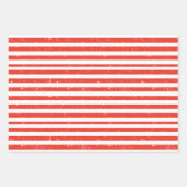 Feuilles de papier d'enveloppement rouge et blanc (Devant 2)
