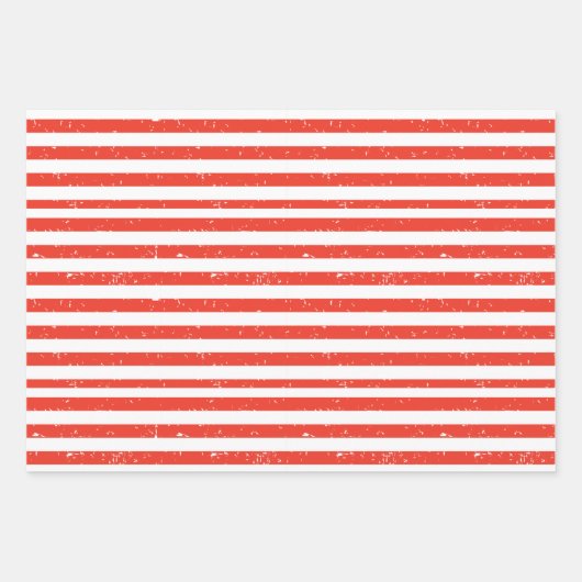 Feuilles de papier d'enveloppement rouge et blanc (Devant)