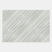 Feuilles de papier d'enveloppement vert moderne (Devant 3)