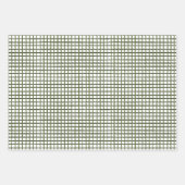 Feuilles de papier d'enveloppement vert moderne (Devant 2)