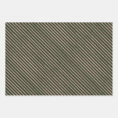 Feuilles de papier d'enveloppement vert rose (Devant 3)