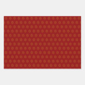 FEUILLES DE PAPIER D'ÉPAUISSEMENT Rouge et Or Prof (Devant 2)