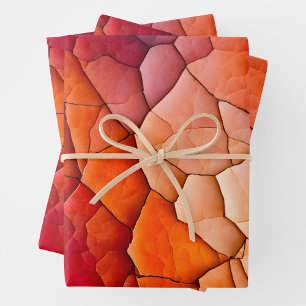 Feuilles de papier d'habillage d'art de cracker co