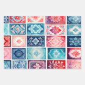 Feuilles de papier d'habillage d'art de timbre d'a (Devant 2)