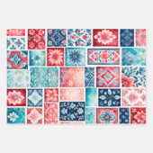 Feuilles de papier d'habillage d'art de timbre d'a (Devant)