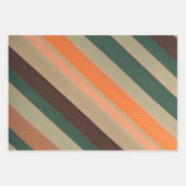 Feuilles de papier d'habillage d'art en tissu rayé (Devant 3)