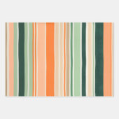 Feuilles de papier d'habillage d'art en tissu rayé (Devant 2)