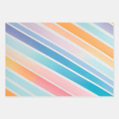 Feuilles de papier d'habillage d'art en tissu rayé (Devant 3)