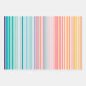 Feuilles de papier d'habillage d'art en tissu rayé (Devant 2)