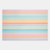 Feuilles de papier d'habillage d'art en tissu rayé (Devant)