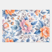 Feuilles de papier d'habillage d'art en tissu Vint (Devant 3)