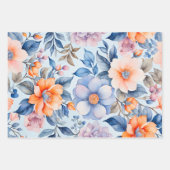 Feuilles de papier d'habillage d'art en tissu Vint (Devant)