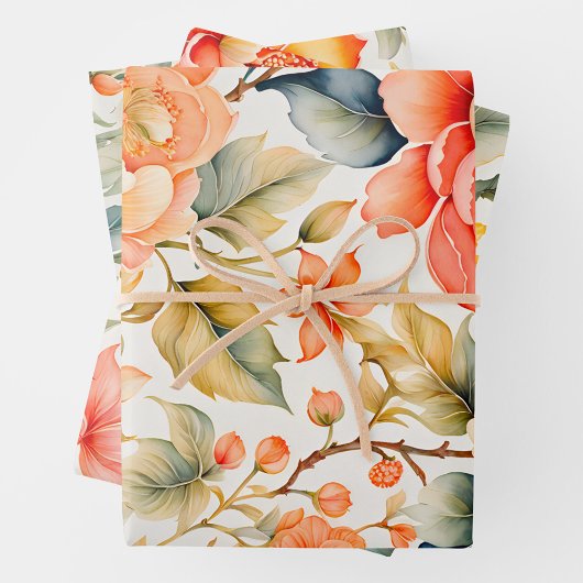 Feuilles de papier d'habillage d'art en tissu Vint