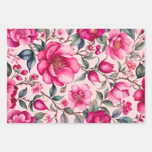 Feuilles de papier d'habillage d'art en tissu Vint (Devant 3)