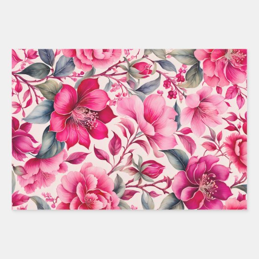 Feuilles de papier d'habillage d'art en tissu Vint (Devant)