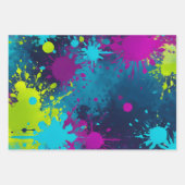 Feuilles de papier d'habillage d'art peint coloré (Devant 3)