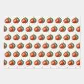 Feuilles de papier d'ornement orange Jeu de 3 (Devant)