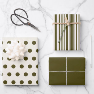Feuilles de papier écorcées vert olive et vieilles