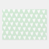 Feuilles de papier écoresponsable à motif vert (Devant 3)