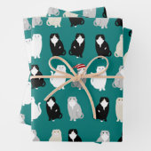 Feuilles de papier écossaises d'emballage de pliag (En situation)