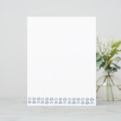 Feuilles de papier - Eléphants bleus et gris (Debout devant)