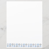 Feuilles de papier - Eléphants bleus et gris (Devant)