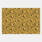 Feuilles de papier Empreinte de léopard rose et or (Devant 2)