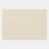 Feuilles de papier en ivoire beige et massif (Devant 3)