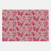 Feuilles de papier en marbre rouge + beige (Devant 2)