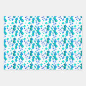 Feuilles de papier enveloppant Coeurs et cubes (Devant)