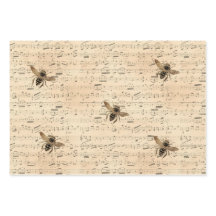 Feuilles de papier enveloppant de l'abeille Queen