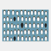 Feuilles de papier enveloppant de pingouins (Devant 3)