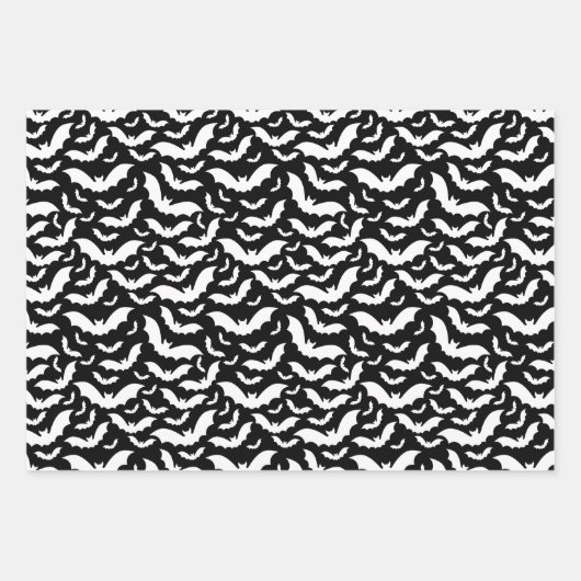 Feuilles de papier enveloppant des chauves-souris (Devant)