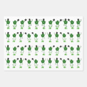 Feuilles de papier enveloppant des grenouilles dan (Devant 2)