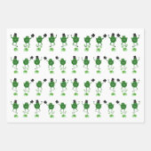 Feuilles de papier enveloppant des grenouilles dan (Devant)