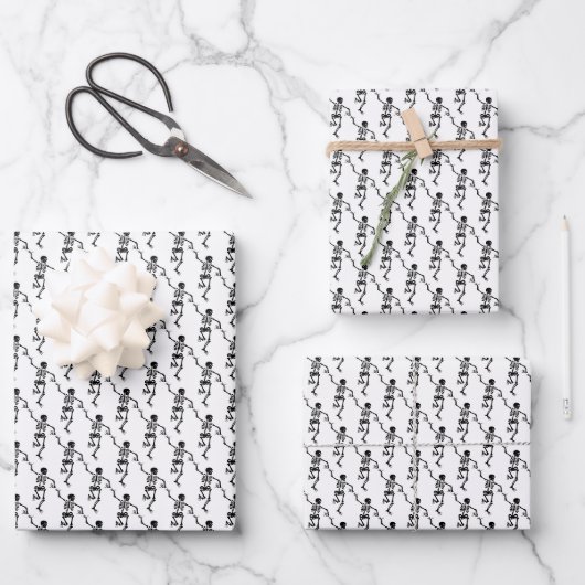 Feuilles de papier enveloppant d'Halloween (Recto)