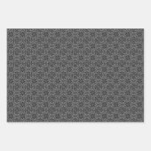 Feuilles de papier enveloppant en niveaux de gris  (Devant)