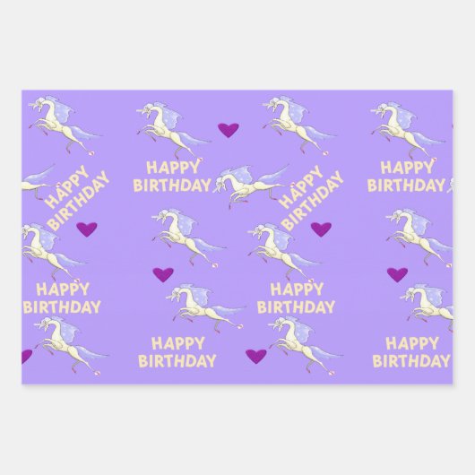 Feuilles de papier enveloppant joyeuse Anniversair (Devant 3)