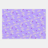 Feuilles de papier enveloppant joyeuse Anniversair (Devant 2)