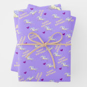 Feuilles de papier enveloppant joyeuse Anniversair (En situation)