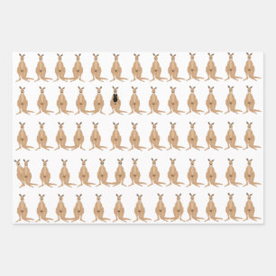 Feuilles de papier enveloppant Kangaroo
