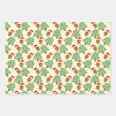 Feuilles de papier enveloppant le football de Noël (Devant 2)