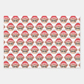 Feuilles de papier enveloppant le singe de Noël (Devant)