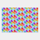 Feuilles de papier enveloppant les ballons d'anniv (Devant 2)