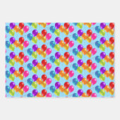 Feuilles de papier enveloppant les ballons d'anniv (Devant)