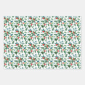 Feuilles de papier enveloppant motif de Noël (Devant 2)