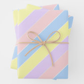 Feuilles de papier enveloppant Pastel Spring Strip (En situation)