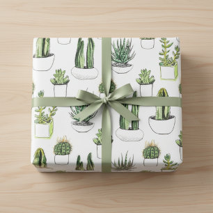 Feuilles de papier enveloppant Plantes Cactus